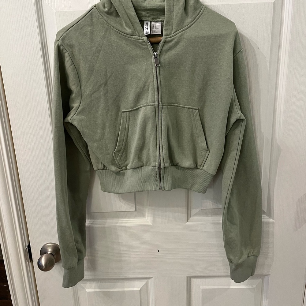 Green Zip-Up Hoodie
